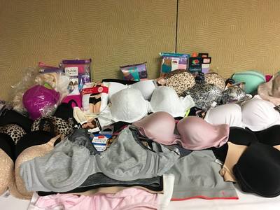 The club donated new bras and underwear to the Haven House in Hammond, IN - May 2016